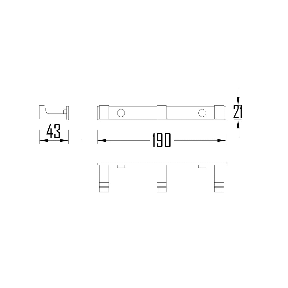 BERGO ROBE HOOK-BER-V04