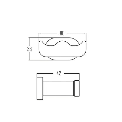 GRUMS ROBE HOOK-GRU-863