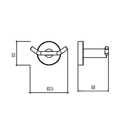 VISBY ROBE HOOK-VIS-602