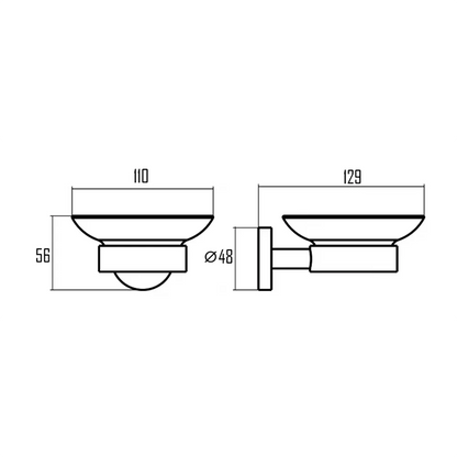 VISBY SOAP DISH-VIS-611