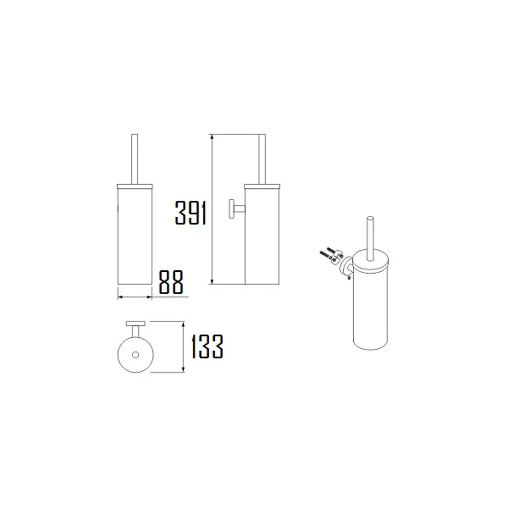 NORRMALM TOILET BRUSH-NOR-771