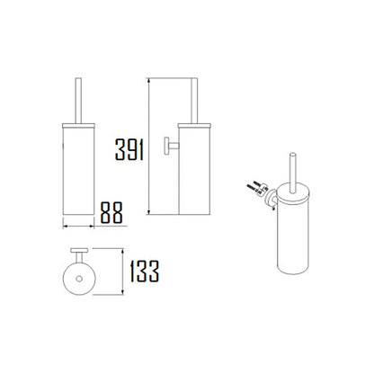 VISBY TOILET BRUSH-VIS-BRUSH01