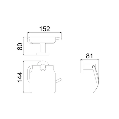 GAMLA TOILET ROLL HOLDER-GAM-715