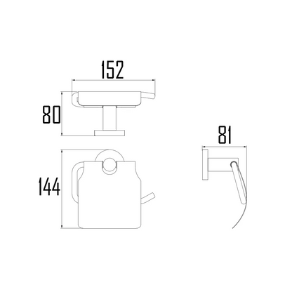 VISBY TOILET ROLL HOLDER-VIS-608