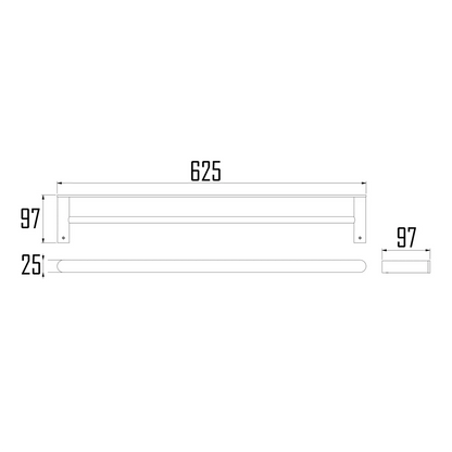 UPPSALA TOWEL BAR-UPP-U95