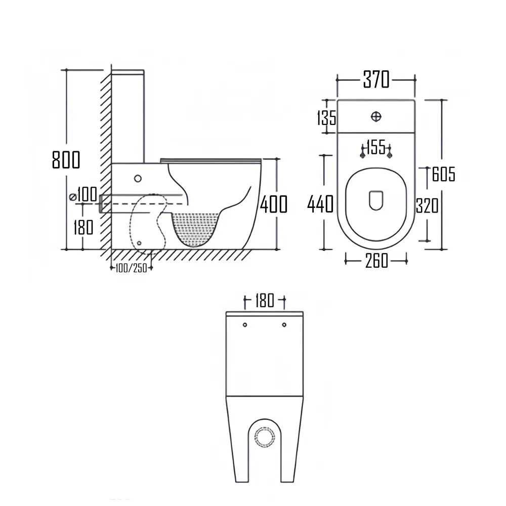 PARON TWO PIECE TOILET-PAR-301