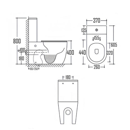 PARON TWO PIECE TOILET-PAR-301