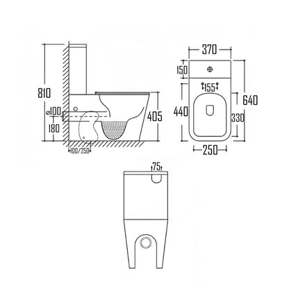 RODBO TWO PIECE TOILET-ROD-8016