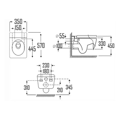 RUNDA WALL HUNG WC-RUN-8032