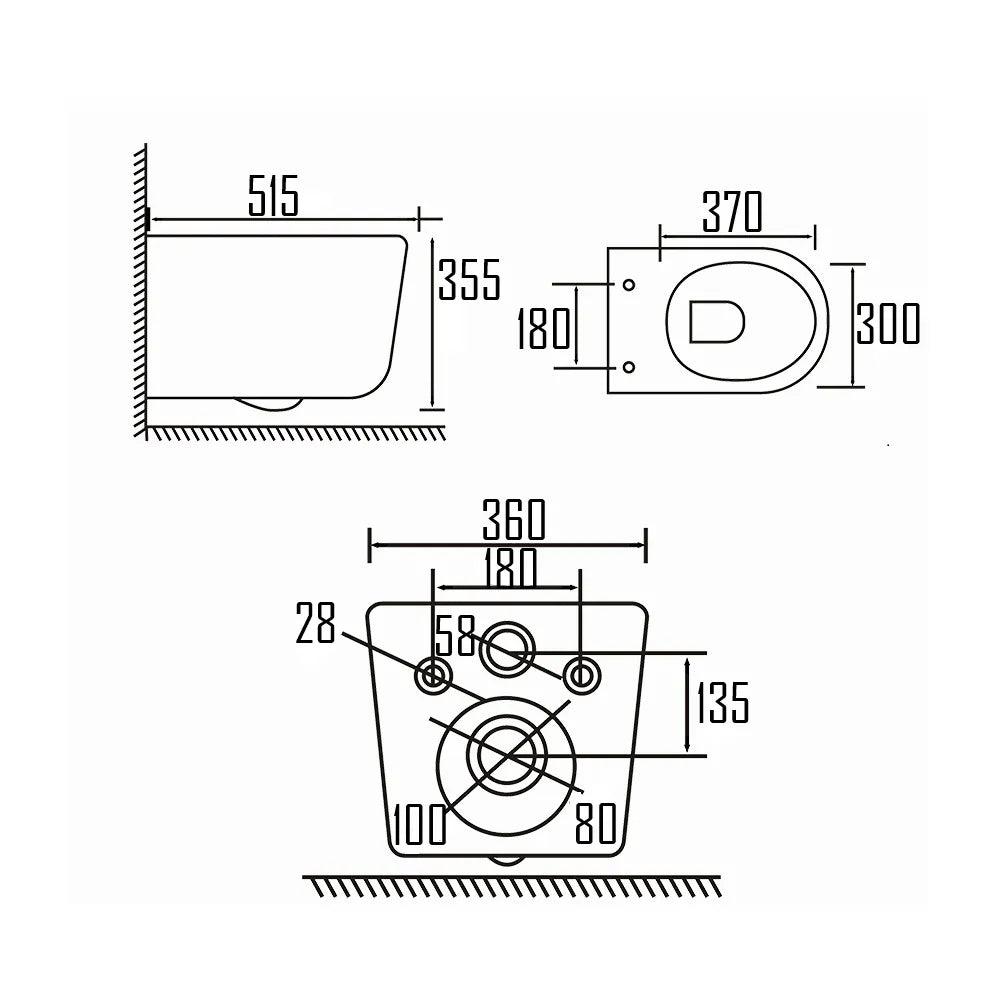 VARI WALL HUNG WC-VAR-W91