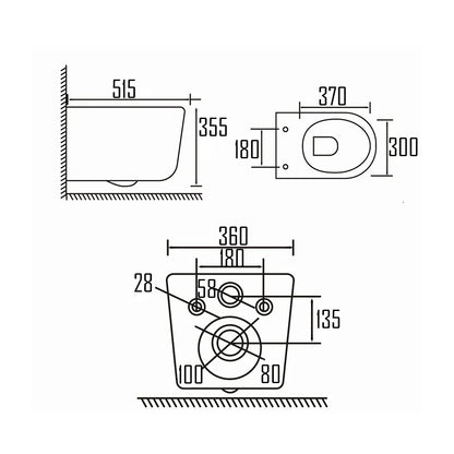 VARI WALL HUNG WC-VAR-W91