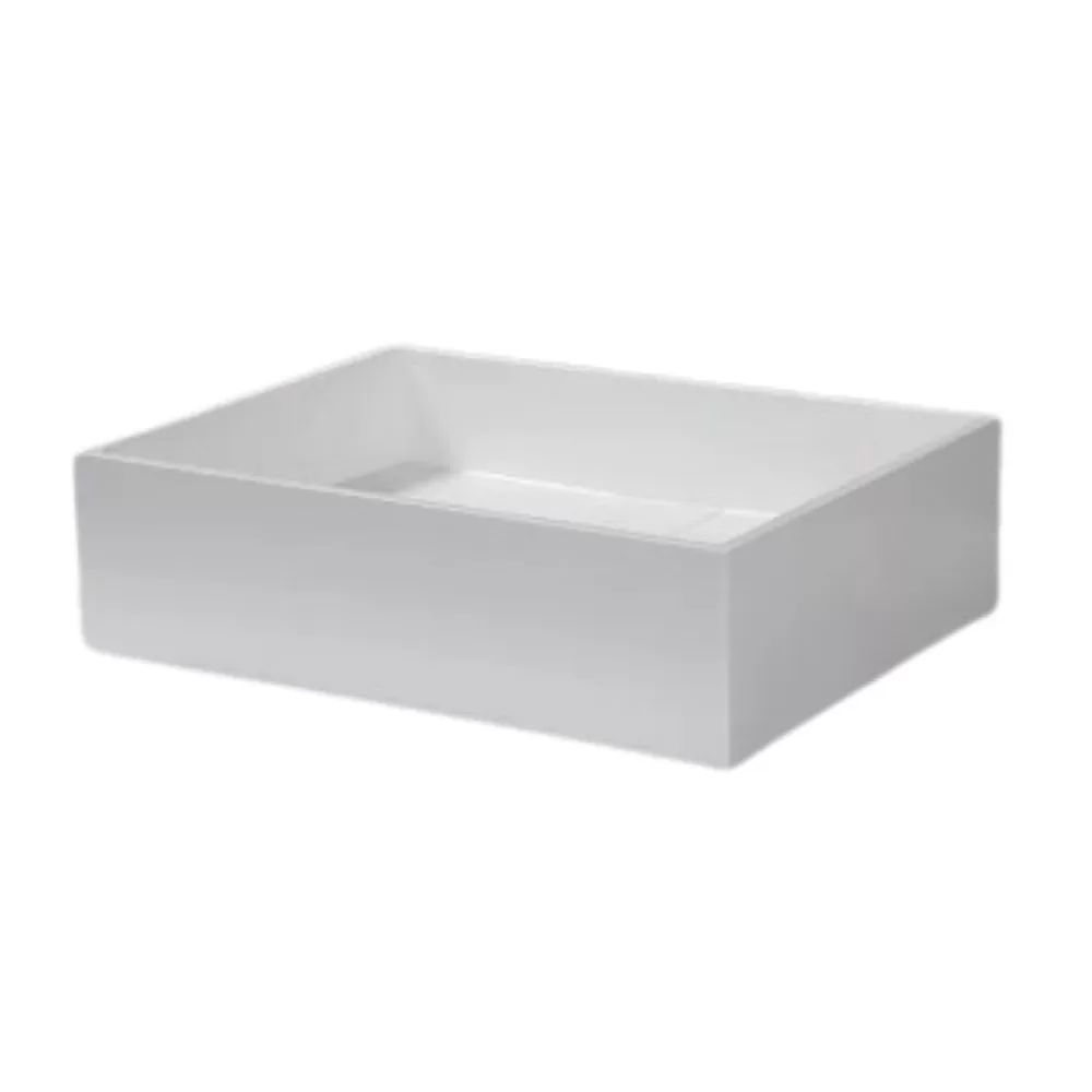 Solid Surface Countertop Wash Basin without Overflow