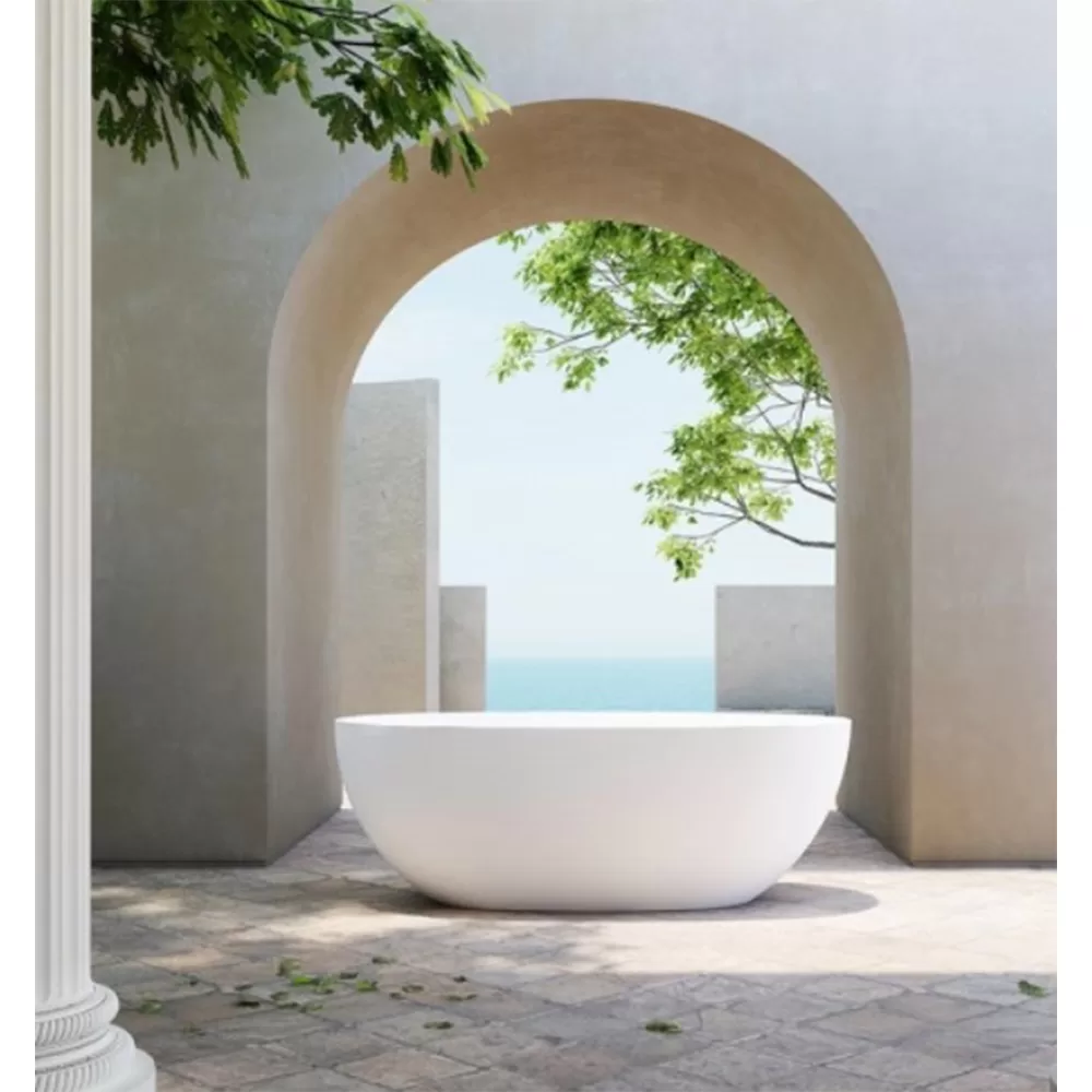 White freestanding bathtub by TuCasa Dubai