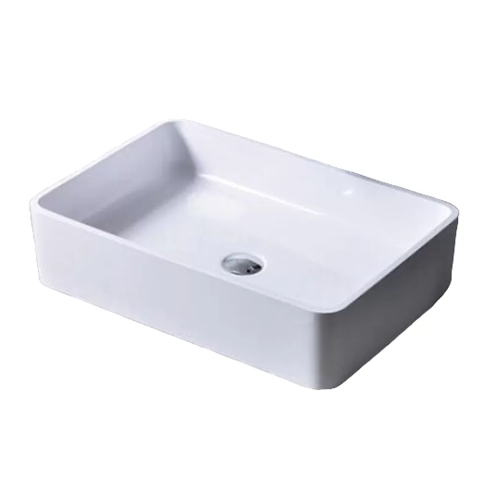 Ceramic Countertop Wash Basin without Overflow