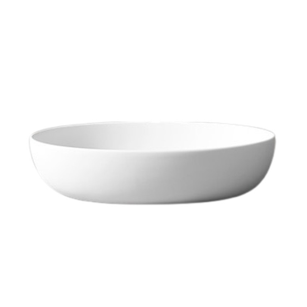 Solid Surface Countertop Wash Basin without Overflow, Size: 600x400x130mm